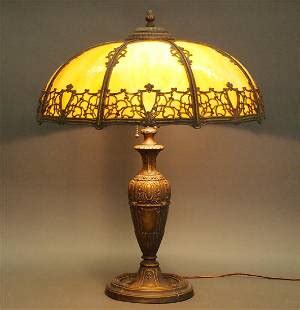 Miller Slag Glass Lamp, Dated 1919 